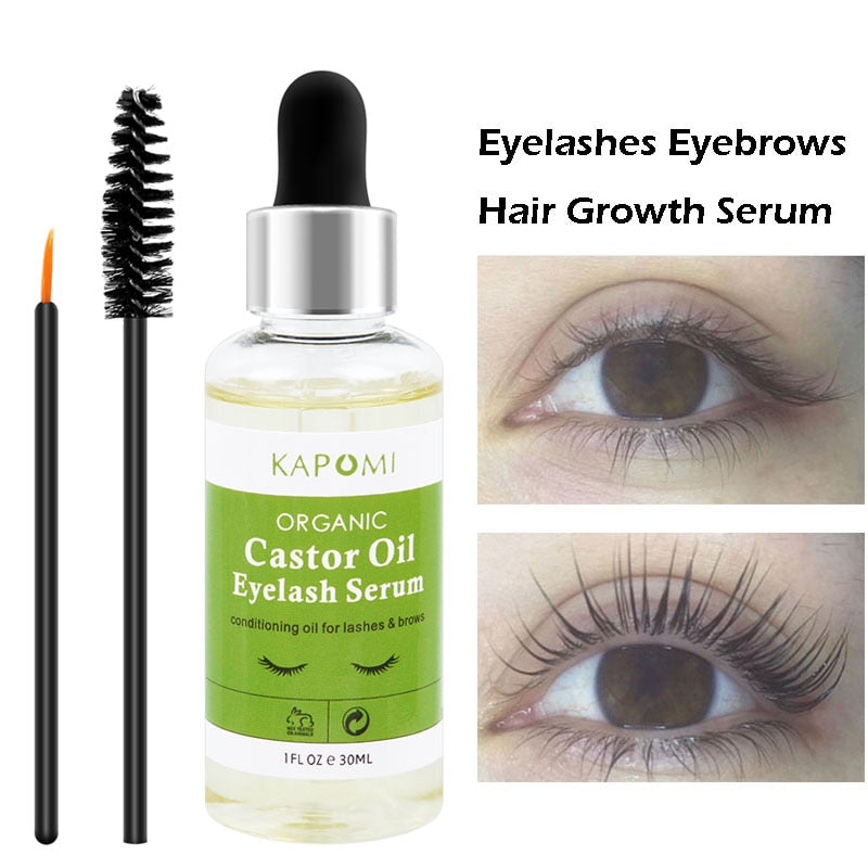Natural Castor Oil Eyelashes Growth Serum