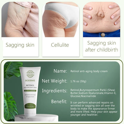 Retinol Anti Cellulite Body Cream Collagen Anti Aging Improve Sagging Skin Remove Wrinkle Firming Lifting Whiten Body Skin Care