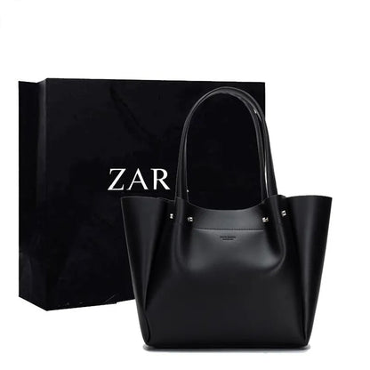 Large Capacity Versatile Fashion Leather Top-handle Handbag