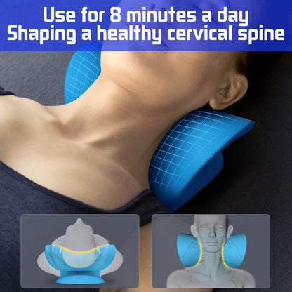 Neck Shoulder Stretcher Relaxer Pillow  for Pain Relief Cervical Spine Alignment