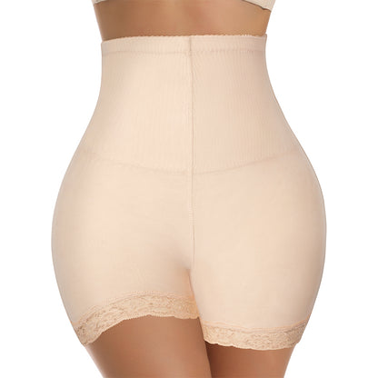 High Waist Padded Butt Lifter Lace Shaper Shorts