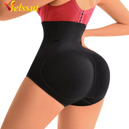 High Waist Tummy Shaper Hip Lift Pad Panty