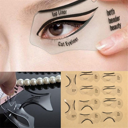 Cat & Smoky Makeup Eyeliner Stencils