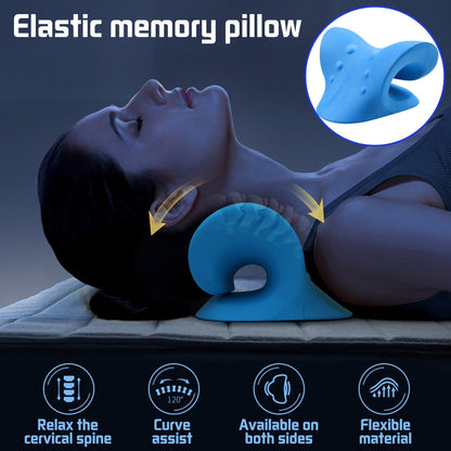 Neck Shoulder Stretcher Relaxer Pillow  for Pain Relief Cervical Spine Alignment