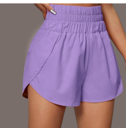 Elastic Waist Sports Shorts