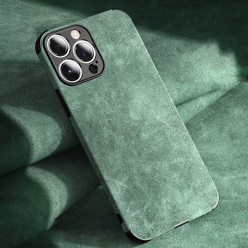 Luxury Lambskin PU Leather Case For iPhone 13 / 13 Mini / 13Pro / 13 Pro Max