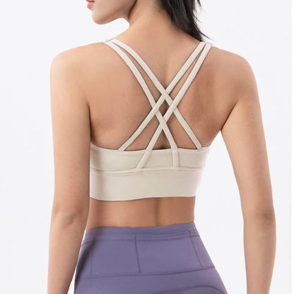 Sexy X Back Strap Sports Bra Sexy Top