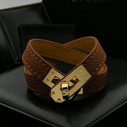 PU Leather Gold Color Bracelets