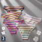 3PCS/Set  Sexy Colorful Striped  Cotton Panties