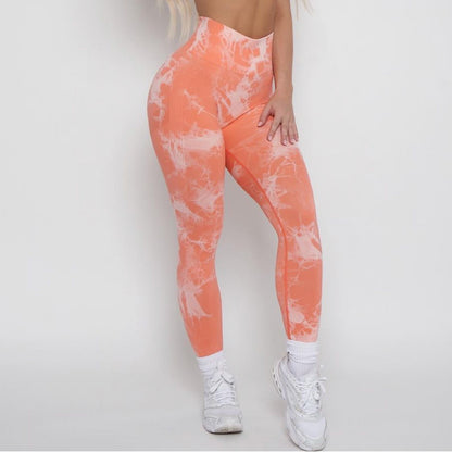 Lightning Marble Scrunch Butt Leggings