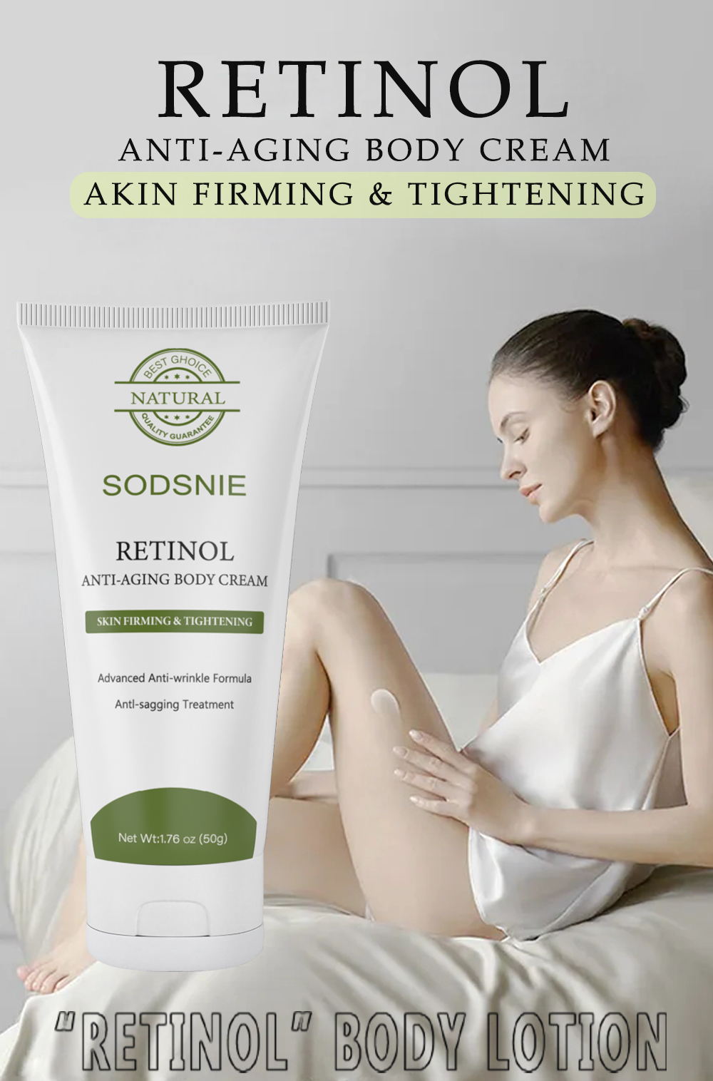 Retinol Anti Cellulite Body Cream Collagen Anti Aging Improve Sagging Skin Remove Wrinkle Firming Lifting Whiten Body Skin Care