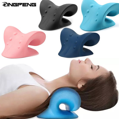 Neck Shoulder Stretcher Relaxer Pillow  for Pain Relief Cervical Spine Alignment