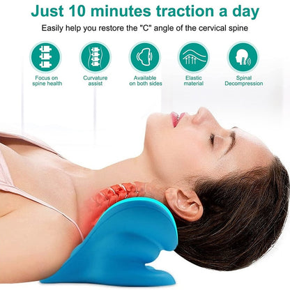 Neck Shoulder Stretcher Relaxer Cervical Spine Massage Pillow