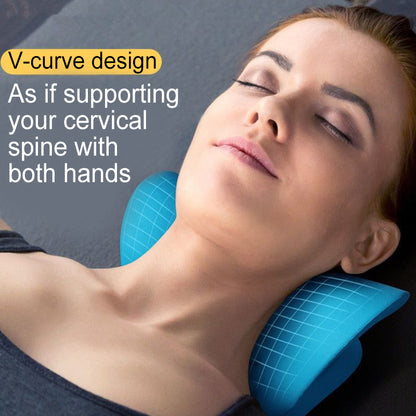 Neck Shoulder Stretcher Relaxer Cervical Spine Massage Pillow