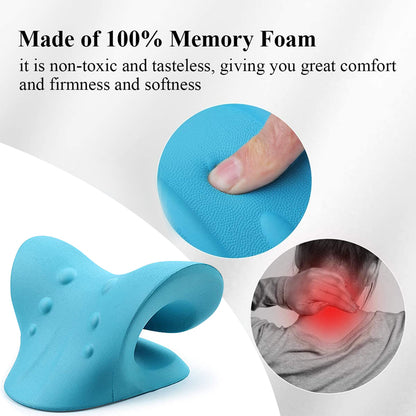 Neck Shoulder Stretcher Relaxer Cervical Spine Massage Pillow