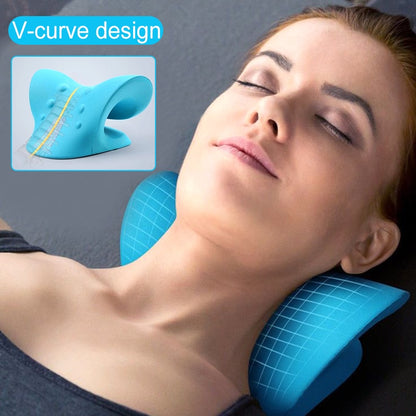 Neck Shoulder Stretcher Relaxer Cervical Spine Massage Pillow