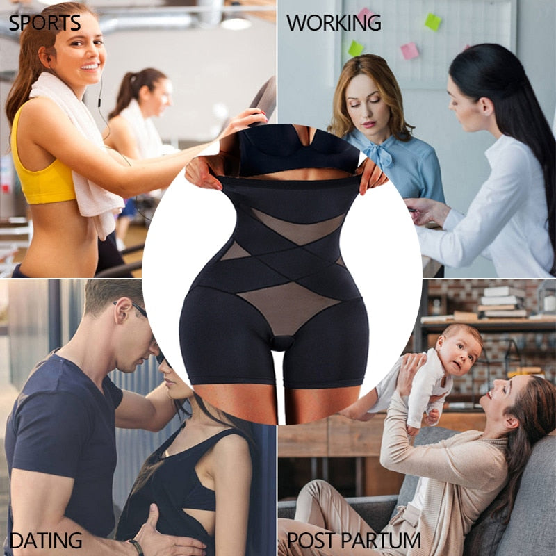 Body sculpting Cross Compression Abs Shaping Shorts