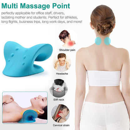 Neck Shoulder Stretcher Relaxer Cervical Spine Massage Pillow