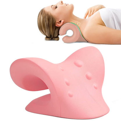 Neck Shoulder Stretcher Relaxer Cervical Spine Massage Pillow