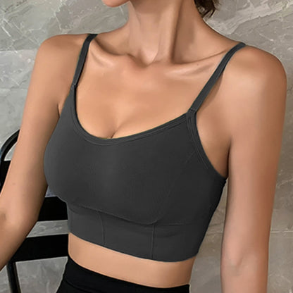 Crop Camisole Top with Removable Pads