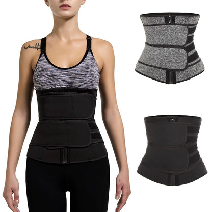 Neoprene Waist Trainer Corset Double Belt