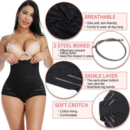 High Waist Stripe Shaper Panty