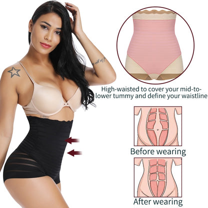 High Waist Stripe Shaper Panty