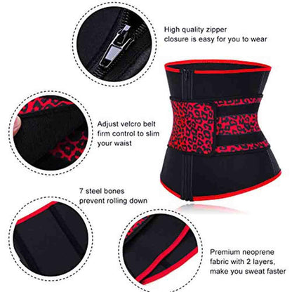 Neoprene Leopard Print Waist Trainer