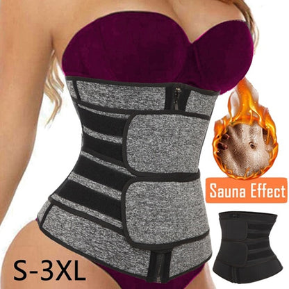 Neoprene Waist Trainer Corset Double Belt