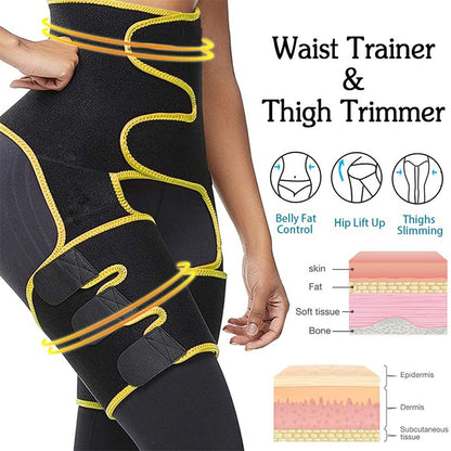 3 in 1 Waist Trainer, Thigh Trimmer and Hip Trainer