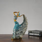 Abstract Peacock Dancer Statue