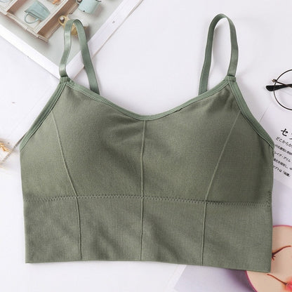 Crop Camisole Top with Removable Pads