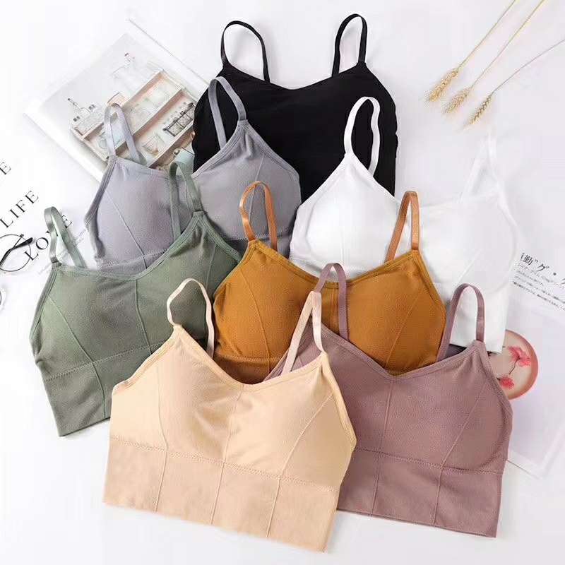Crop Camisole Top with Removable Pads