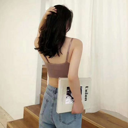 Crop Camisole Top with Removable Pads