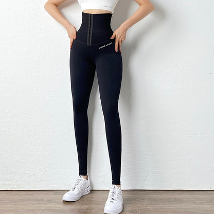 High Waisted Compression Adjustable Waist Leggings