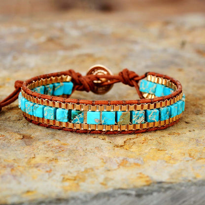 Bohmenian Stones Wrap Bracelet