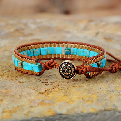 Bohmenian Stones Wrap Bracelet