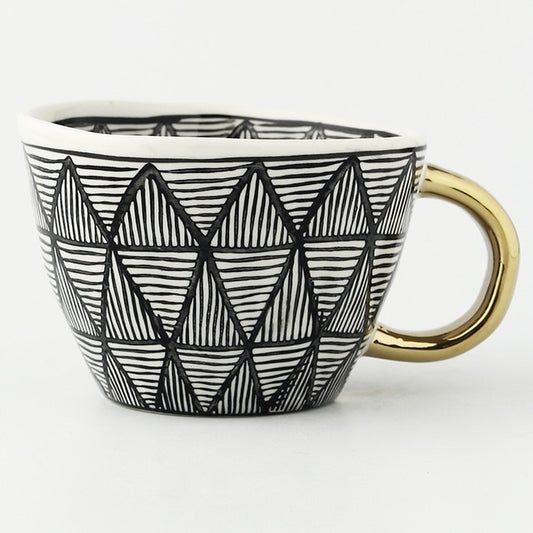 Creative Geometric Ceramic Mugs