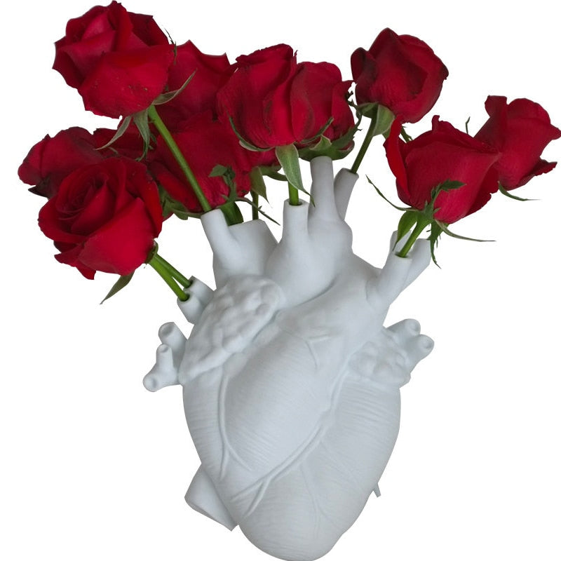 Anatomical Heart Flower Vase