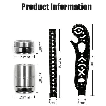 Multifunctional Magnetic Drawing Ruler