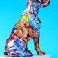 Painted Graffiti Chihuahua Dog Statue