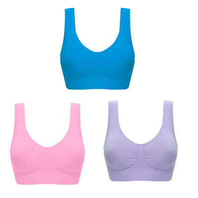 Seamless Comfortable  Bra 3pcs Set