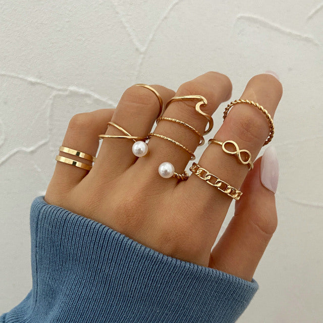 7pcs Fashion Jewelry Rings