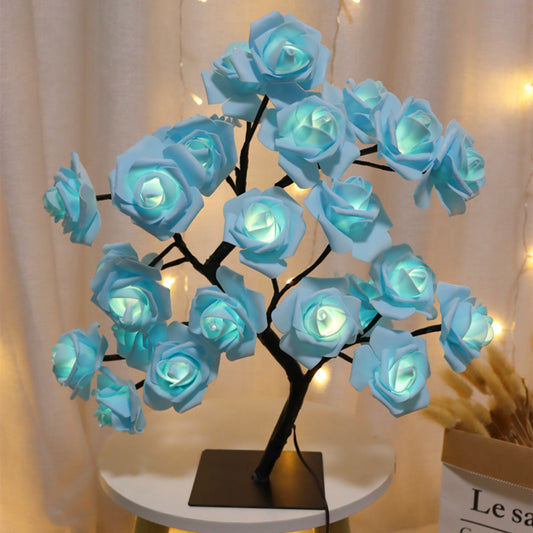 LED Rose Flower Tree Table Lamp