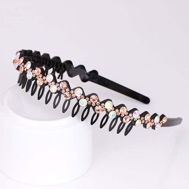 Fashion Pearl Non-Slip Rhinestone Hairbands