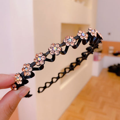 Fashion Pearl Non-Slip Rhinestone Hairbands