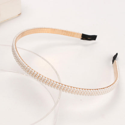 Fashion Pearl Non-Slip Rhinestone Hairbands