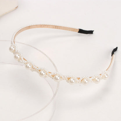 Fashion Pearl Non-Slip Rhinestone Hairbands