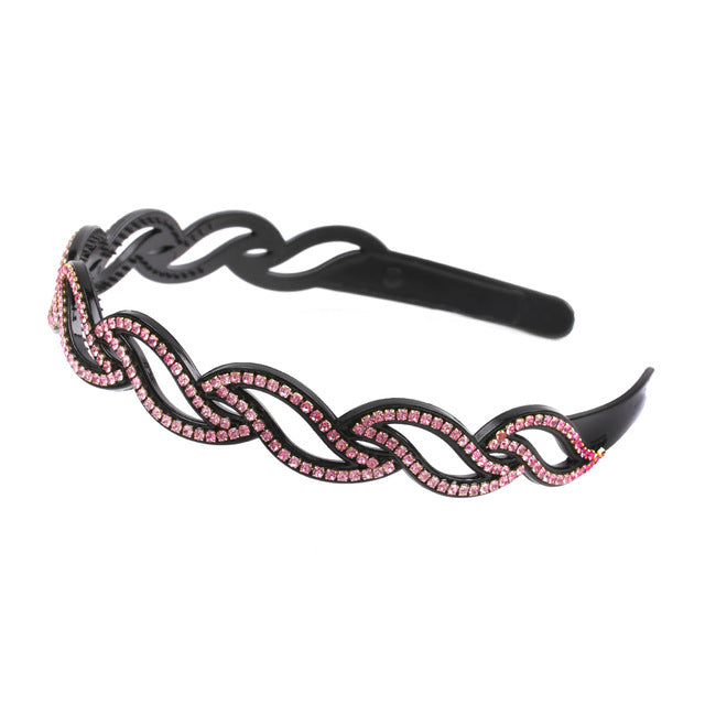 Fashion Pearl Non-Slip Rhinestone Hairbands