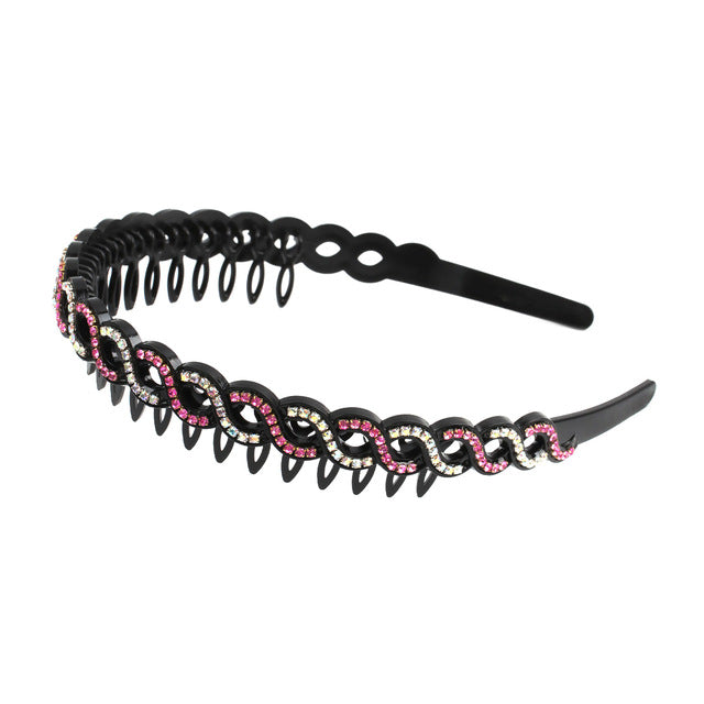 Fashion Pearl Non-Slip Rhinestone Hairbands